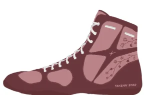 Chaussure de lutte TAKENN STAR rouge épine